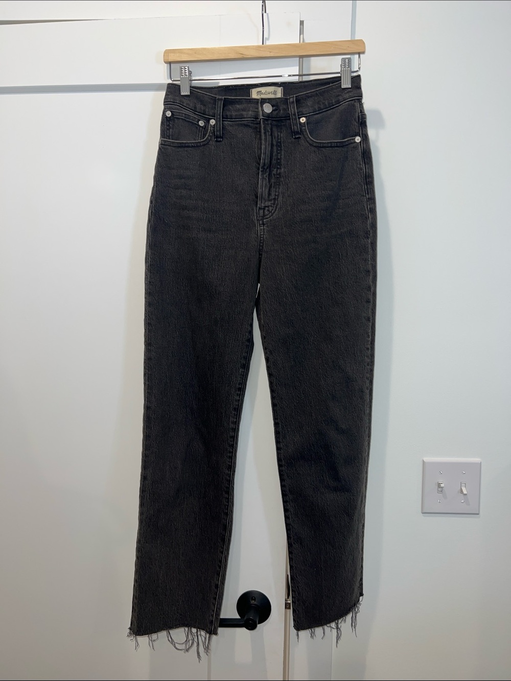 Madewell The Perfect Vintage Straight Jean Distressed Hem